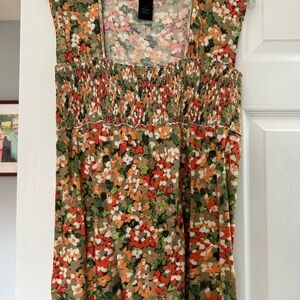 Floral Smocked Women's Top